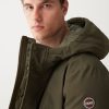 Hooded wool-effect down jacket - Image 3