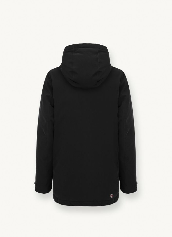 Hooded wool-effect down jacket - Image 5
