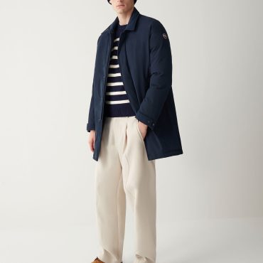 Buttoned wool-effect sports coat