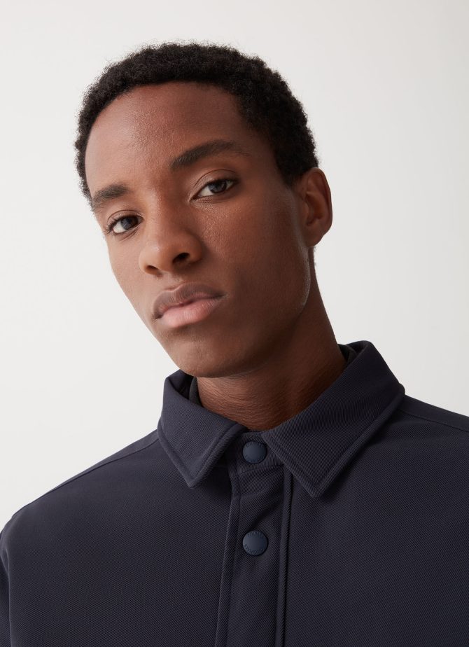 Buttoned wool effect sports jacket - Image 3