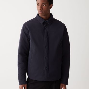 Buttoned wool effect sports jacket