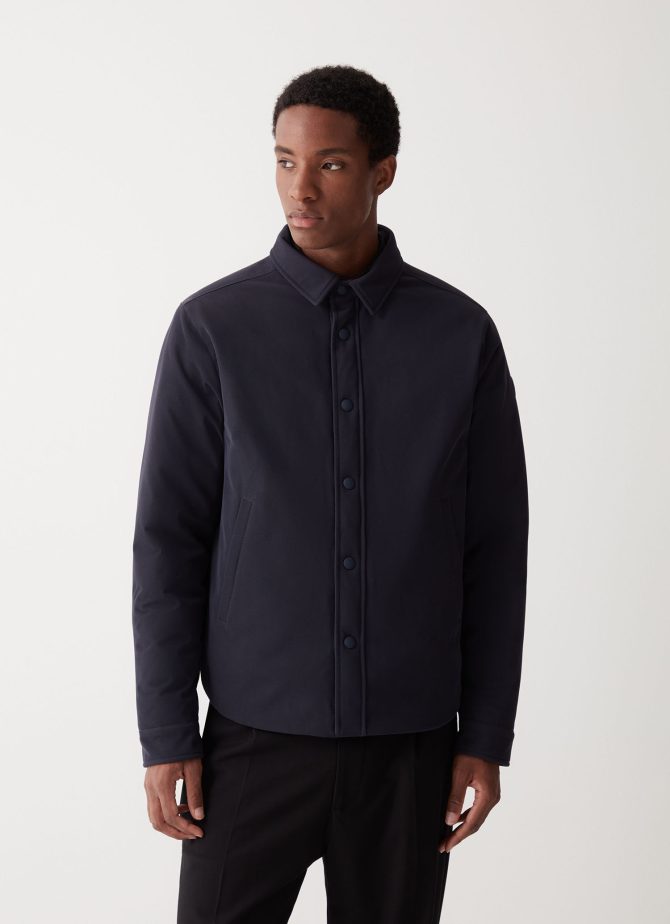 Buttoned wool effect sports jacket