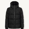 Oversized jacquard down jacket with hood - Image 4
