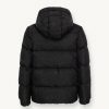 Oversized jacquard down jacket with hood - Image 5
