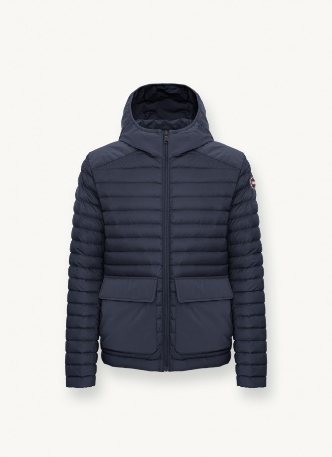 Sporty down jacket with fixed hood - Image 4