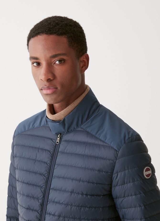 Sporty down jacket with toggle at the collar - Image 3
