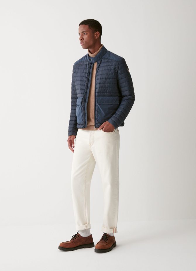 Sporty down jacket with toggle at the collar - Image 2