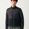 Sporty down jacket with toggle at the collar - Image 2