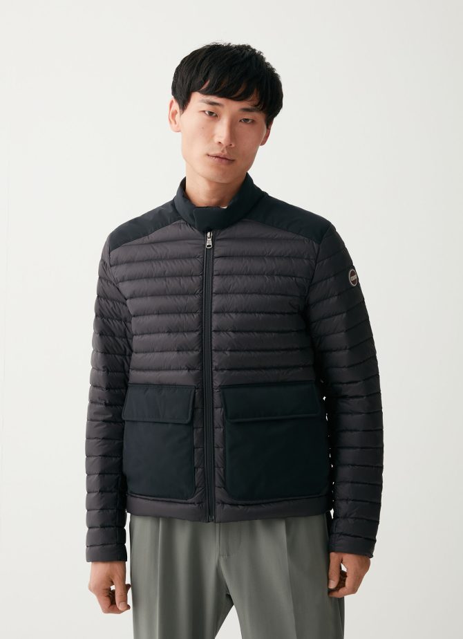 Sporty down jacket with toggle at the collar - Image 2