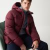 Sporty waxed down jacket with fixed hood - Image 2