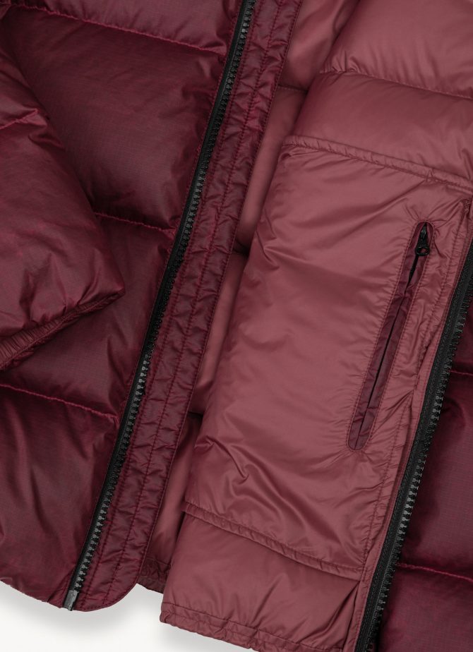 Sporty waxed down jacket with fixed hood - Image 6