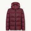 Sporty waxed down jacket with fixed hood - Image 4