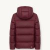 Sporty waxed down jacket with fixed hood - Image 5