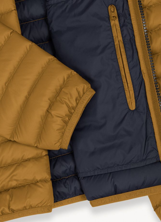 Opaque autumn down jacket with hood - Image 6