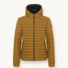Opaque autumn down jacket with hood - Image 4