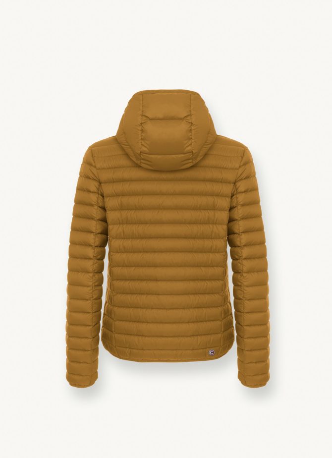 Opaque autumn down jacket with hood - Image 5
