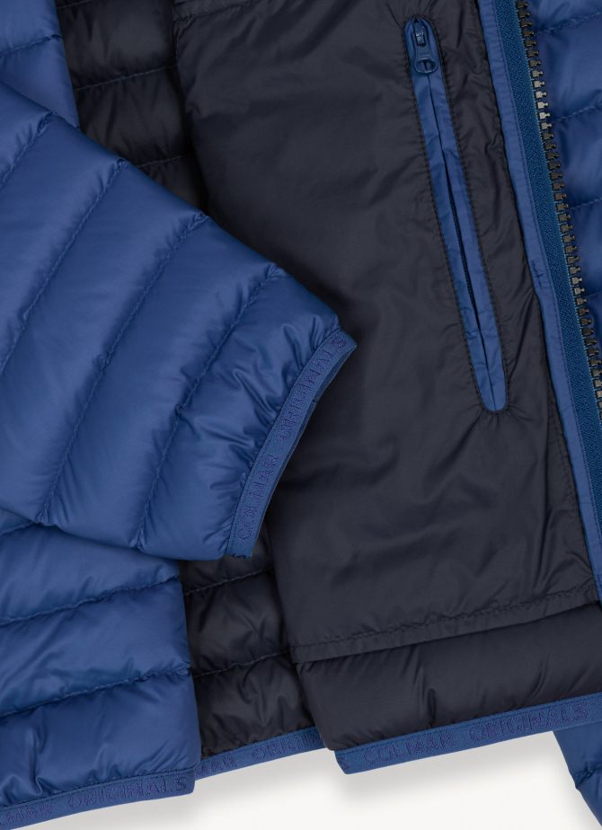 Opaque autumn down jacket with hood - Image 6