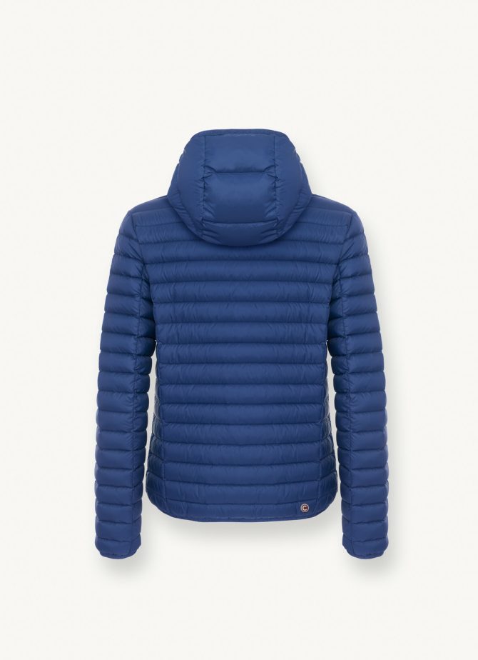 Opaque autumn down jacket with hood - Image 5