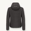 Opaque autumn down jacket with hood - Image 5