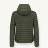 Opaque autumn down jacket with hood - Image 5