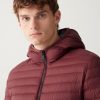 Opaque autumn down jacket with hood - Image 2