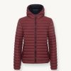 Opaque autumn down jacket with hood - Image 4