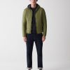 Opaque autumn down jacket with hood - Image 3