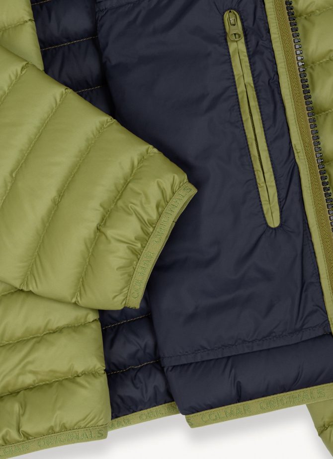 Opaque autumn down jacket with hood - Image 6