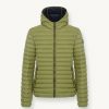 Opaque autumn down jacket with hood - Image 4