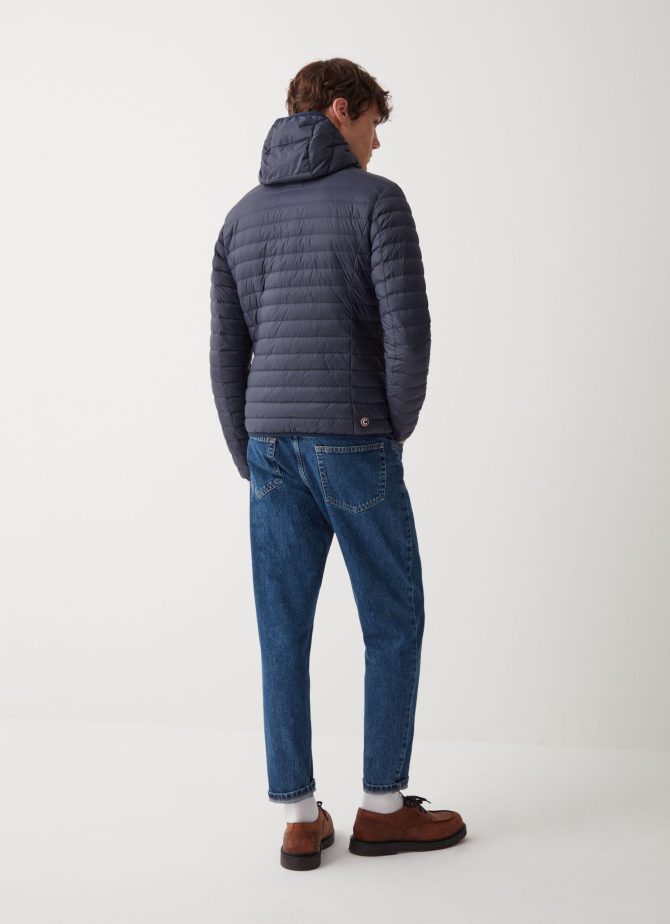 Opaque autumn down jacket with hood - Image 3