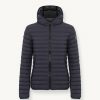Opaque autumn down jacket with hood - Image 4