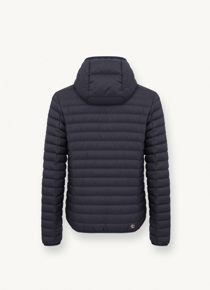 Opaque autumn down jacket with hood - Image 5