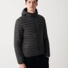 Opaque autumn down jacket with hood - Image 3