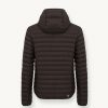 Opaque autumn down jacket with hood - Image 5