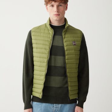 Gilet in eco-friendly down fabric
