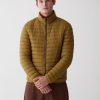 Opaque autumn down jacket with padded collar