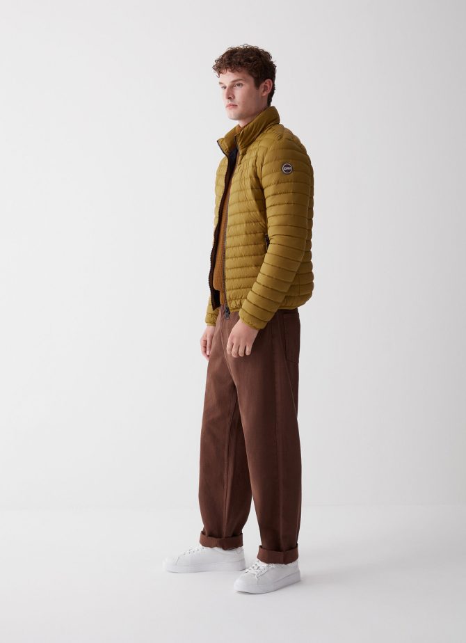 Opaque autumn down jacket with padded collar - Image 2