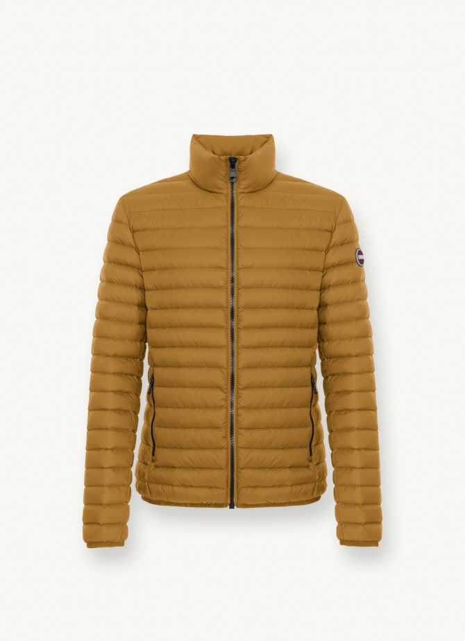 Opaque autumn down jacket with padded collar - Image 4
