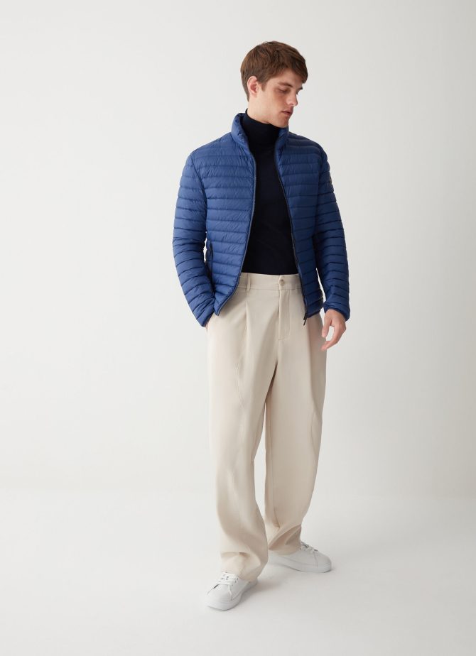 Opaque autumn down jacket with padded collar - Image 3