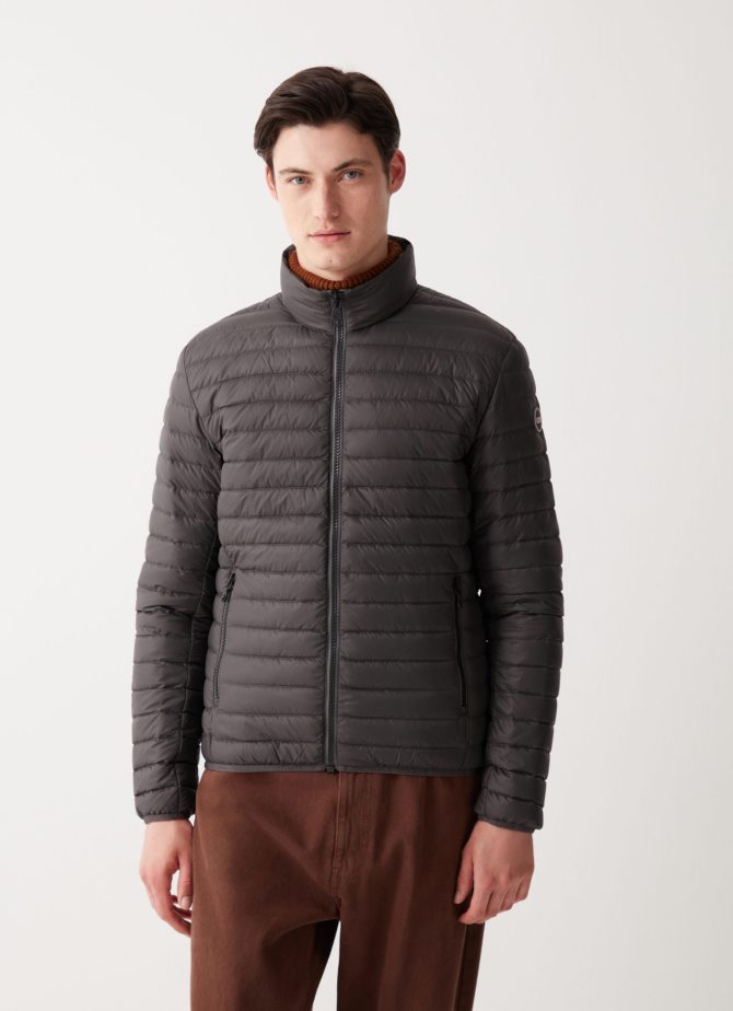 Opaque autumn down jacket with padded collar - Image 2