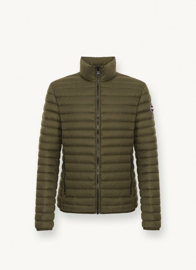 Opaque autumn down jacket with padded collar - Image 4