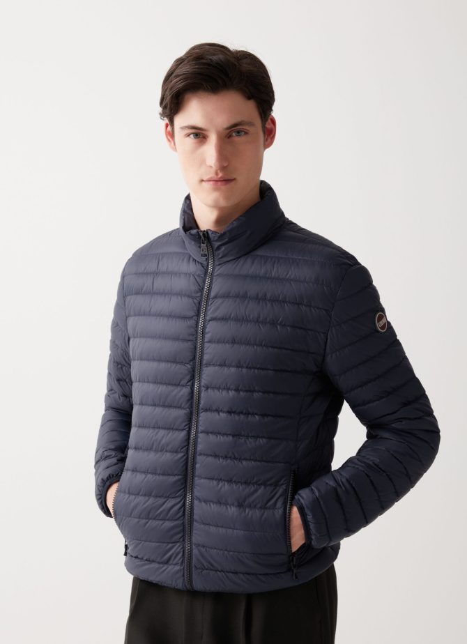 Opaque autumn down jacket with padded collar - Image 3