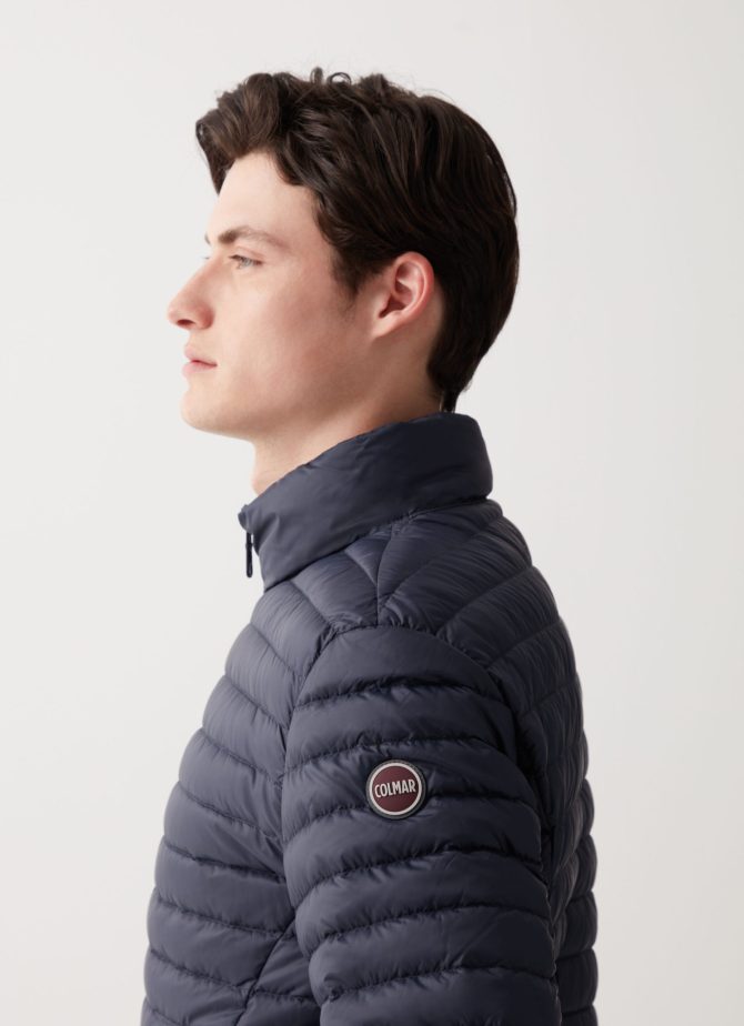 Opaque autumn down jacket with padded collar - Image 2
