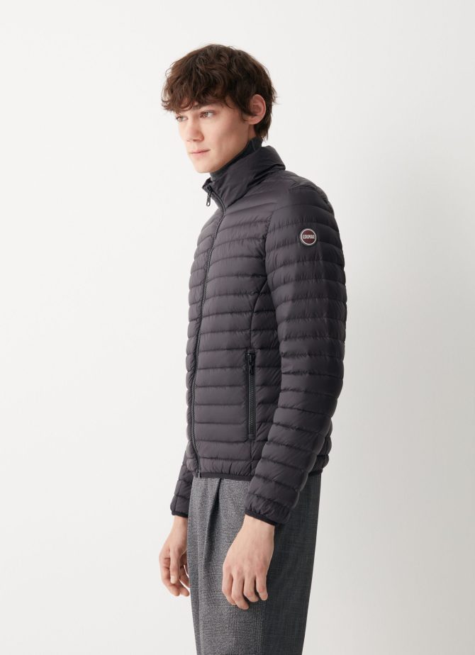 Opaque autumn down jacket with padded collar - Image 3