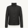 Opaque autumn down jacket with padded collar - Image 4