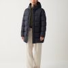 Waxed hooded down jacket - Image 2