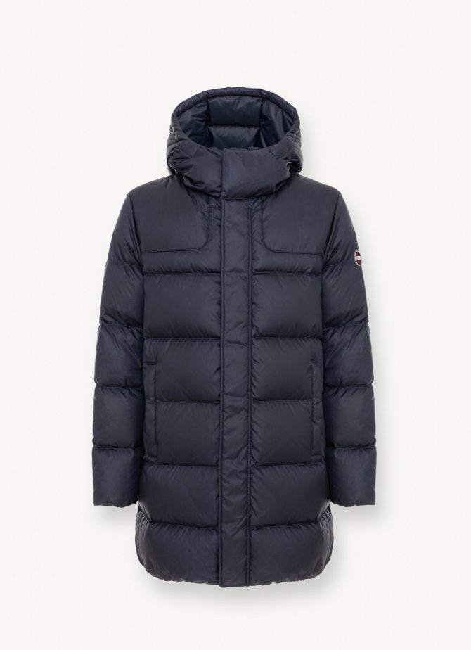 Waxed hooded down jacket - Image 4