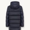 Waxed hooded down jacket - Image 5