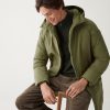 Long reversible down jacket in matt fabric