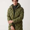 Long reversible down jacket in matt fabric - Image 2